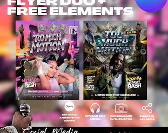 Clubflyer, Eventflyer (Canva Digital Download)