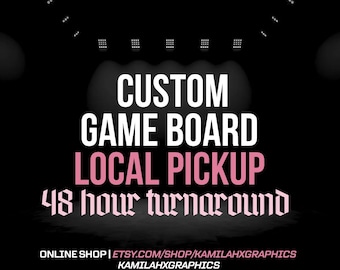 Custom Game Board, Event Drinking Game, Personalized Design (No Shipping, Local Pickup)