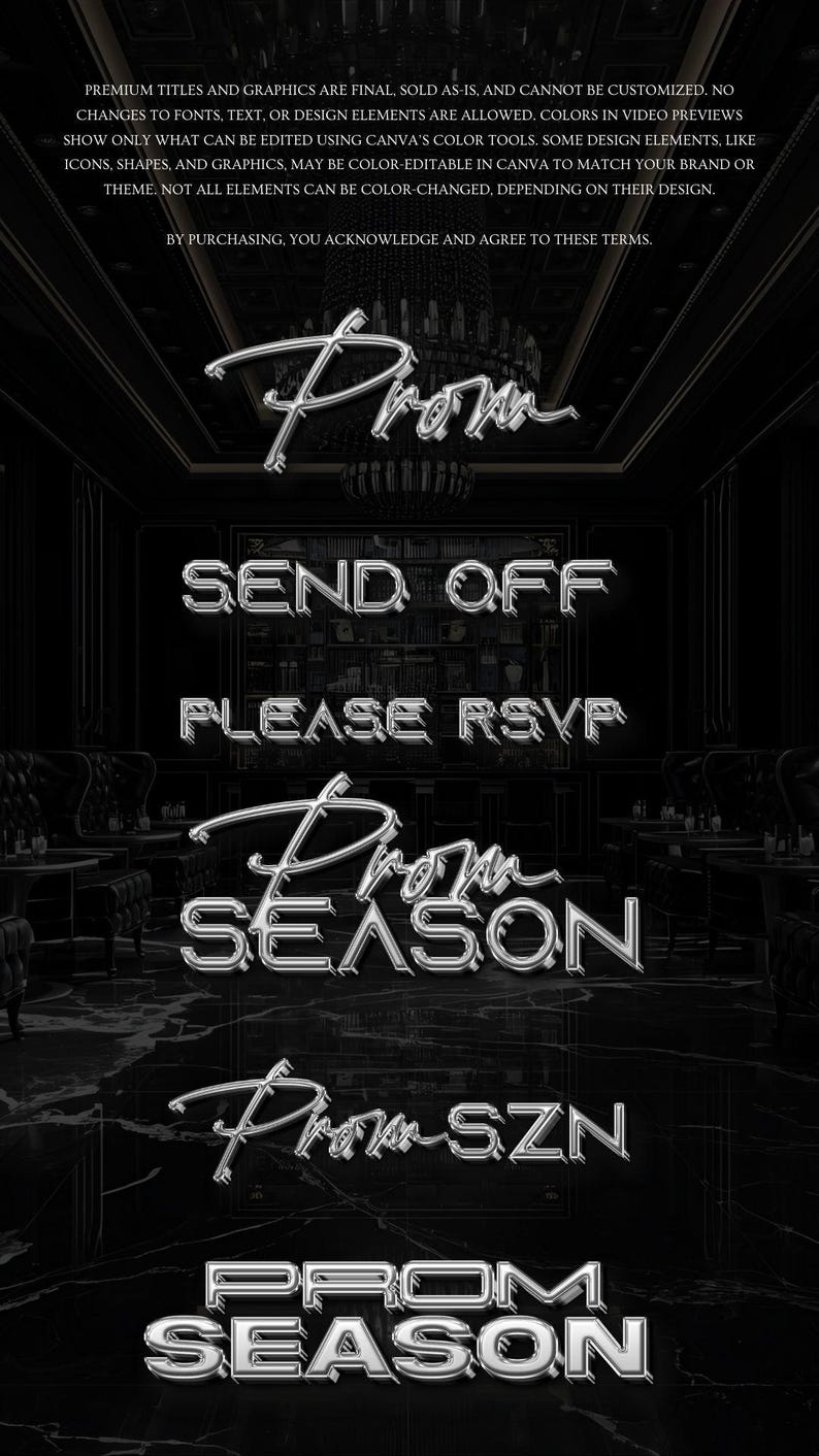 Editable Prom Send-off Flyer, Canva Template (digital Download) - Etsy ...