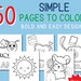 50 Printable Bold and Simple Coloring Pages to Color for Kids, Toddlers ...