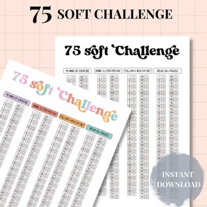 75 Soft Challenge Tracker Printable: Habit & Workout (A4/US Letter PDF)