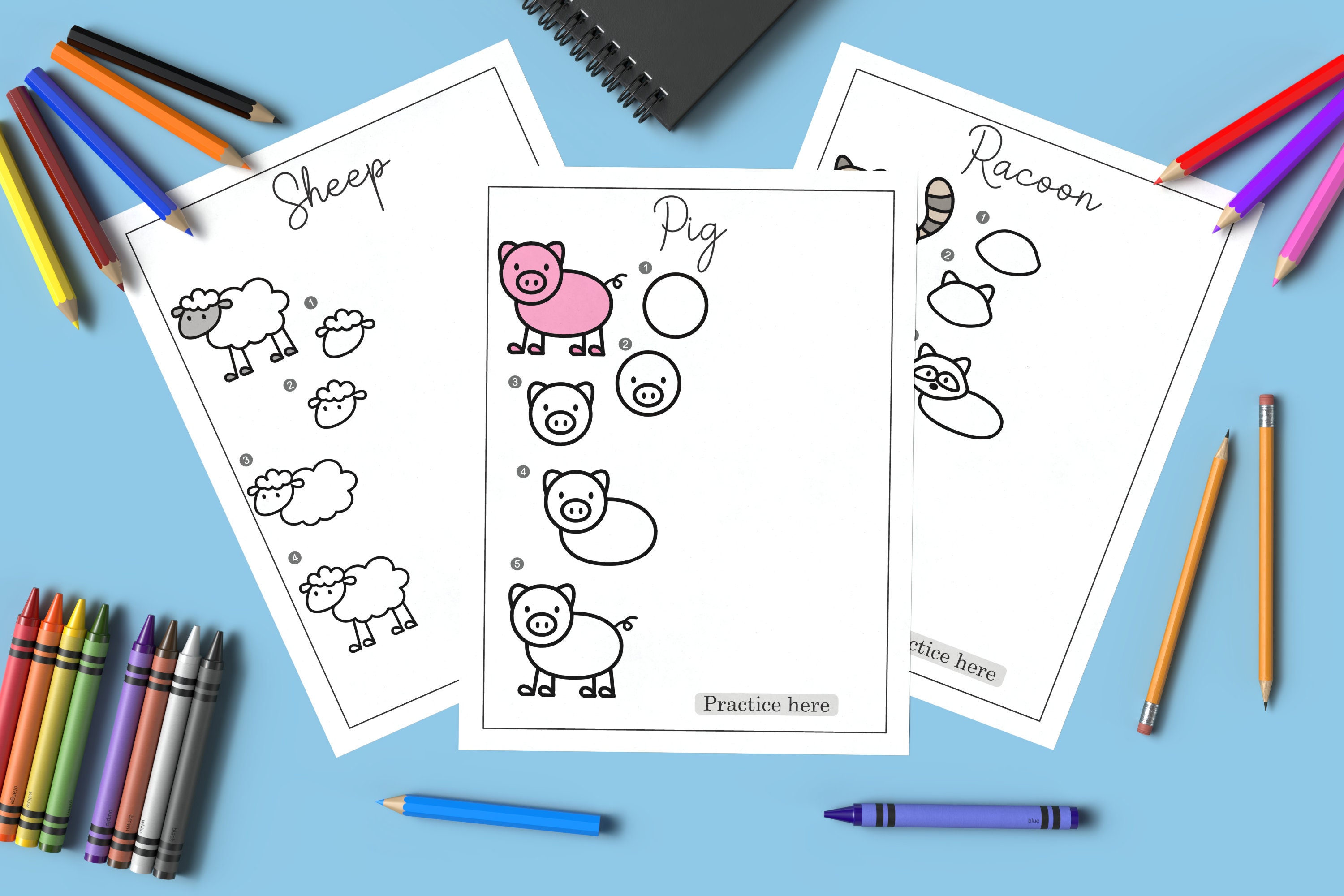 How To Draw Simple Animals For Kids How To Draw Simple Animals For Kids