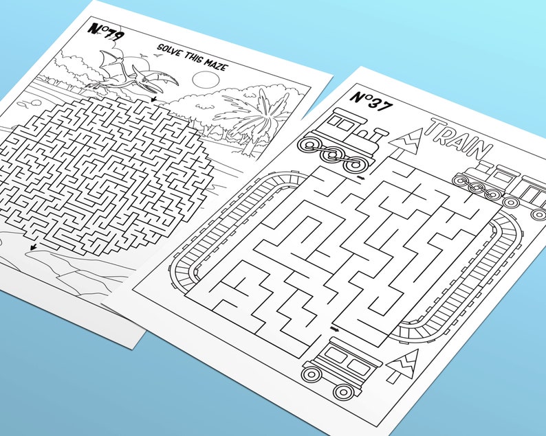 80 Printable Kids Mazes With Solutions | Fun Activities, Coloring Pages ...