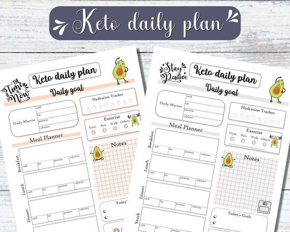 Printable Keto Daily Planner: Macros & Meal Tracker (PDF Download)