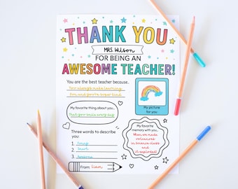 Teacher Appreciation Coloring Page: Thank You Gift (PDF Printable)
