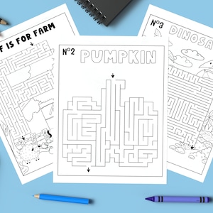 80 Mazes to Print for Kids With Solutions, Fun Activities and Coloring ...