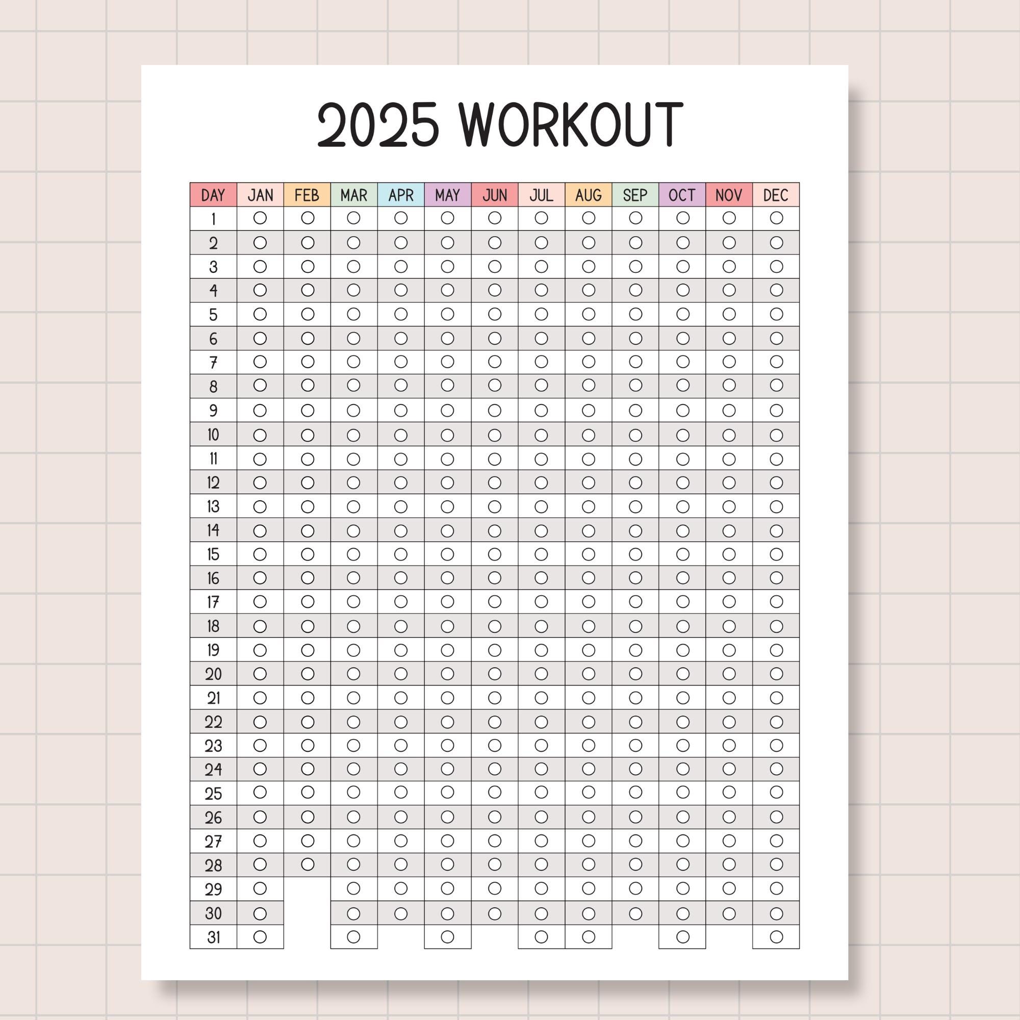 2025 Printable Fitness Workout Tracker, Exercise Tracker, Coloring Workout Calendar, Workout Planner Instant Download - Etsy 2025-printable-fitness-workout-tracker-exercise-tracker-coloring-workout-calendar-workout-planner-instant-download-etsy