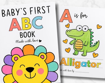 Baby's First ABC Coloring Book, Animal Alphabet Flashcards (PDF)