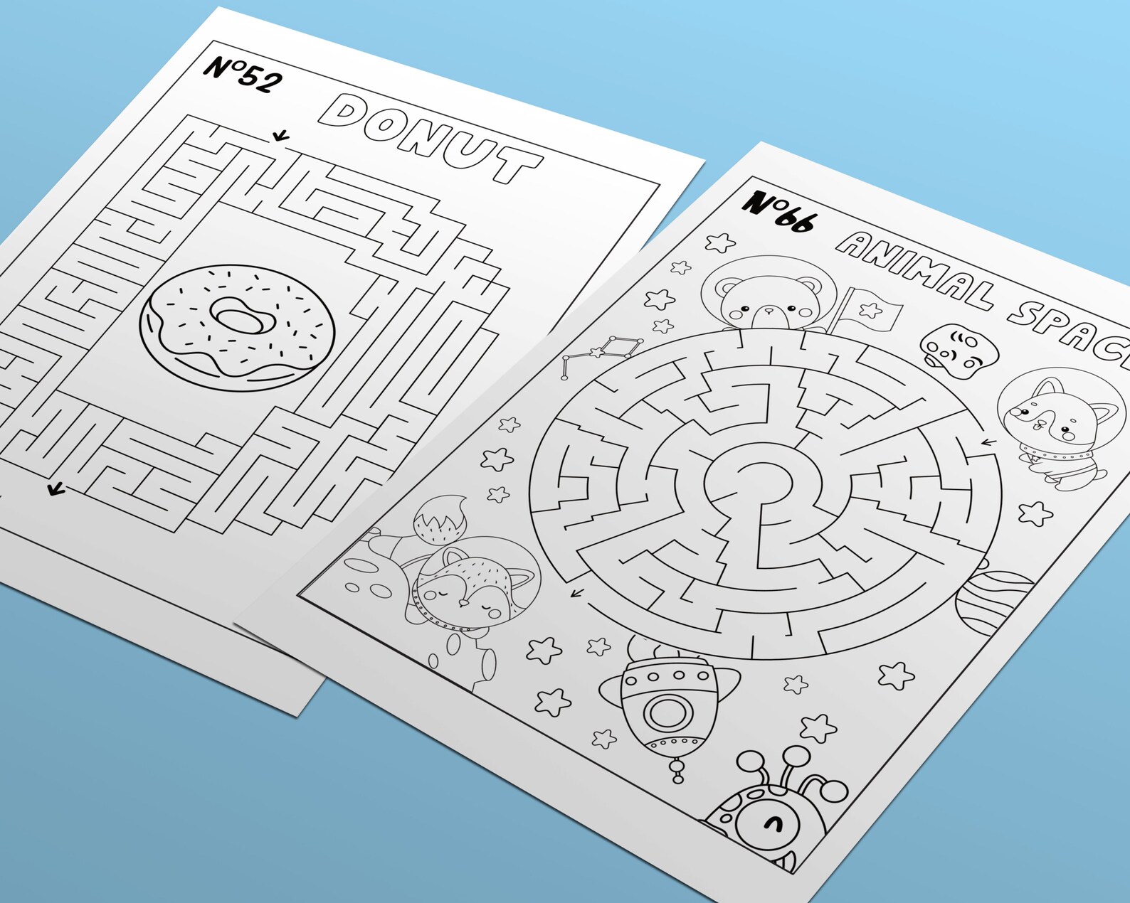 80 Mazes to Print for Kids With Solutions, Fun Activities and Coloring ...