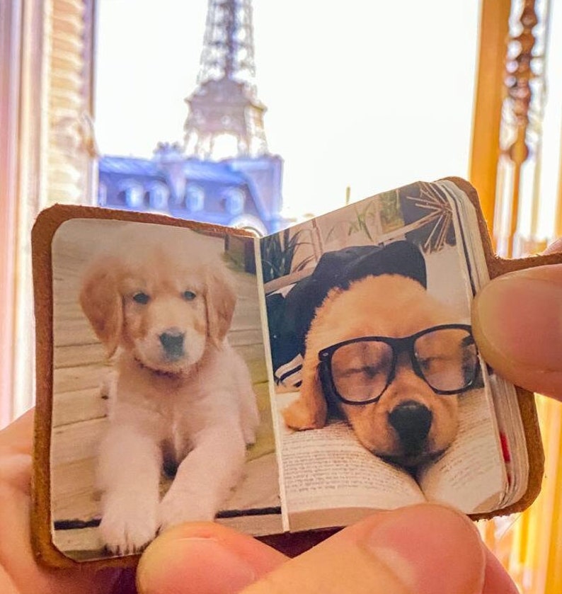 Custom Pet Keychain,Mini photo album, Dog Picture Photo Keychain,Pet Remembrance Gift,pet memorial gifts, Cat Picture Keychains, Dog Lovers image 4