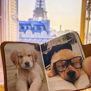 Custom Pet Keychain,Mini photo album, Dog Picture Photo Keychain,Pet Remembrance Gift,pet memorial gifts, Cat Picture Keychains, Dog Lovers image 5