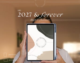 2027 Digital Planner GoodNotes • Dated iPad Planner Bundle • Interactive • Minimalist • Daily, Weekly, Monthly • Hyperlinked • Customizable