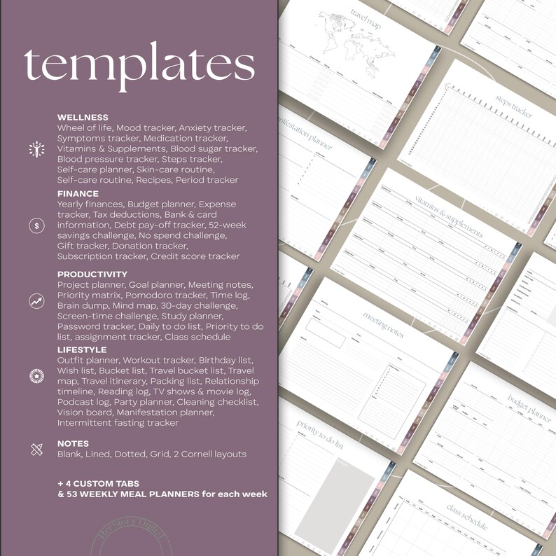 Digital Planner 2026 | Dated | for Ipad, Goodnotes | Minimalist | Daily ...