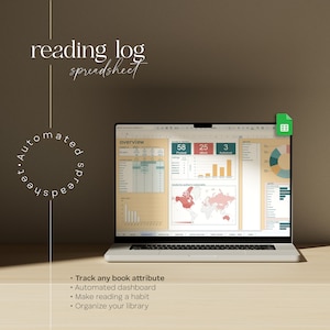 Foglio di calcolo per il monitoraggio dei libri, registro delle letture giornaliere su Google Fogli, foglio di calcolo per il monitoraggio dei libri, modello di diario digitale dei libri 2023, monitoraggio degli audiolibri