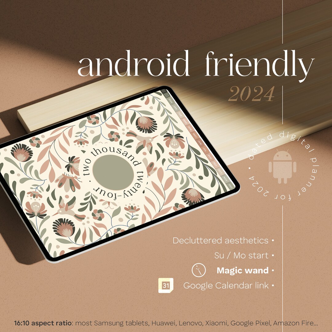 2024 Samsung Notes Planner Dated Android Digital Planner Android Tablet