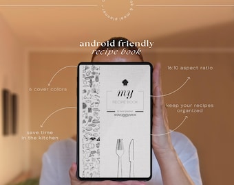 Digital Recipe Book | Samsung Notes & Android | Cookbook Journal | PDF Template