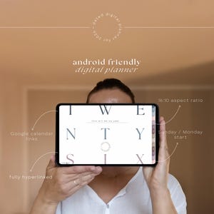 2026 Samsung Notes Planner • Dated Android Digital Planner, Notebook & Journal, Google calendar reminders, All in one Landscape Planner