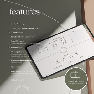 2024 Samsung Notes Planer Datierter digitaler Android-Planer Android-Tablet-Planer Google Kalender-Erinnerungen Querformat / Horizontal Bild 2