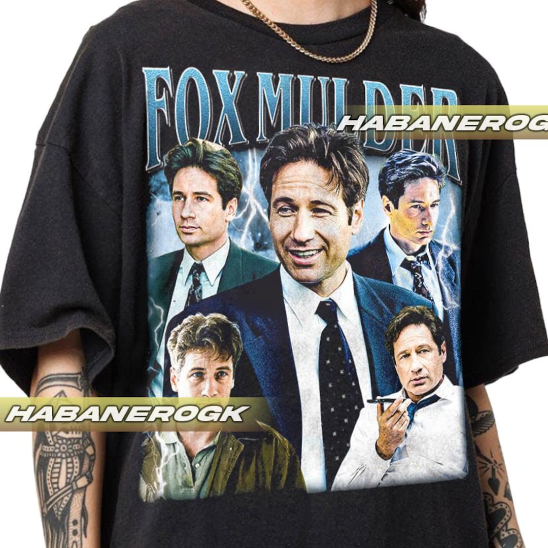Limited Fox Mulder, David Duchovny Vintage T-shirt, Gift for Women