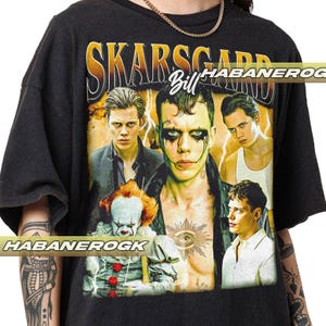 ビル・スカルスガルド　直筆サイン入り Tシャツ Bill skarsgård - Etsy 日本