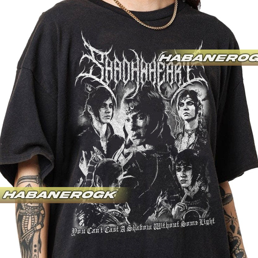 Limited Shadowheart Black Metal Vintage T-shirt, Gift for Women