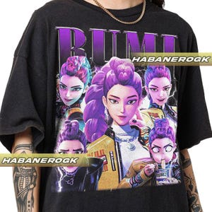 Limited Rumi Huntrix Kpop Demon Hunters  Shirt, Vintage T-Shirt, Gift For Women and Man Unisex T-Shirt