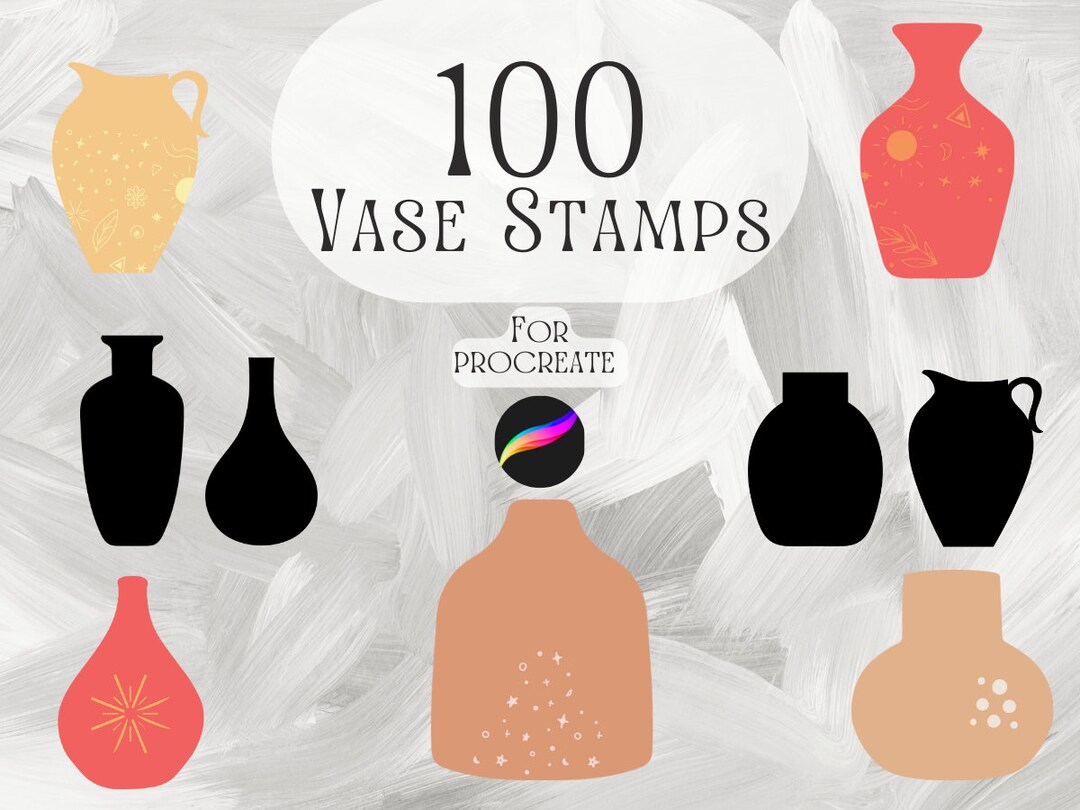 Procreate Vase Stamps | 100 Vase Brush Stamp for Procreate - Etsy