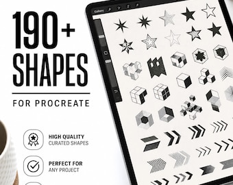 Procreate shapes | Geometric Procreate stamps