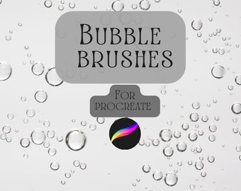 Pinceles de burbujas Procreate / Sellos de burbujas Procreate