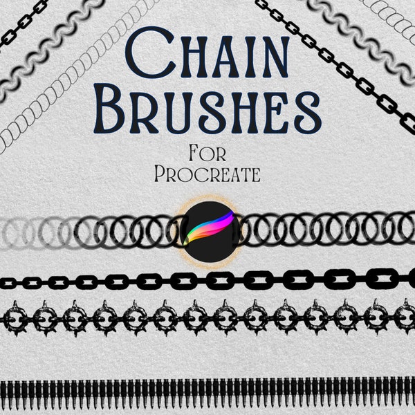 procreate chain brush | procreate chain | chain brushes | Chain stamps | Chain procreate brush  | chain brushes procreate