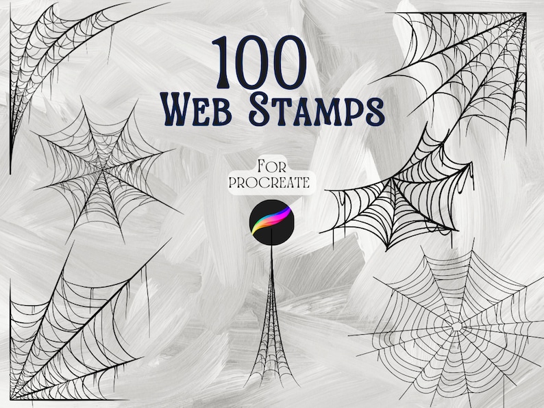 100 Web stamp for procreate