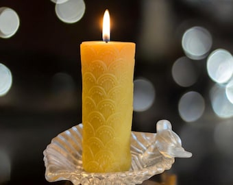 Bougie Cathédrale, 100% cire d'abeille, durée environ 36 heures