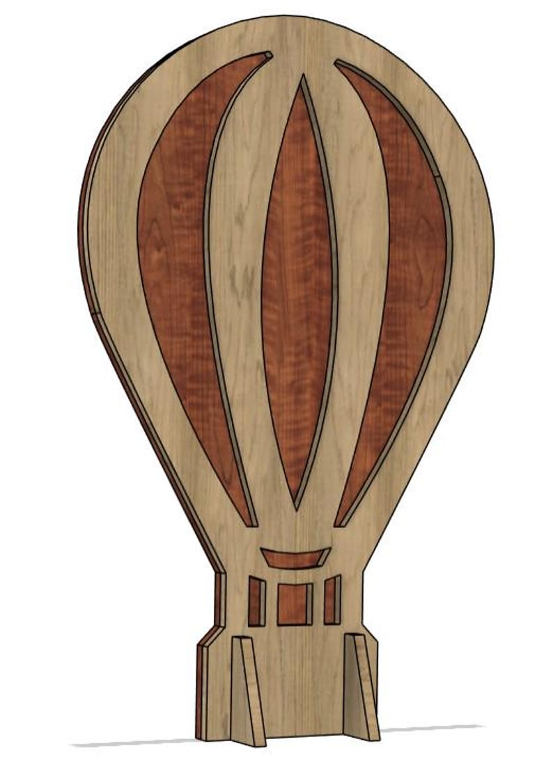 Hot Air Balloon Standee Laser Cut File • Svg Dxf Ai Eps Digital ...