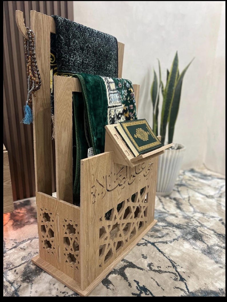 Arquivo digital para corte a laser Glowforge com suporte para tapete do Alcorão, 900x600x600x10mm (35,4x23,6x23,6x0,39 pol.) | svg dxf ai eps cnc imagem 5