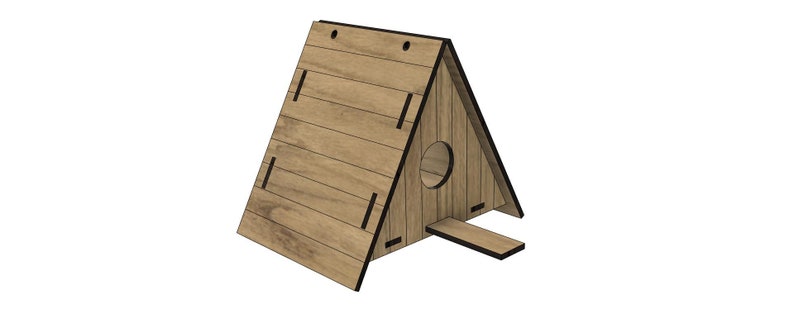 Triangular Bird House Triangular Bird House SVG Laser Cut File (digital Download) - Etsy Canada
