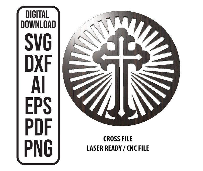 Fichier laser croisé Fichiers découpés au laser Fichier laser croisé 1 couche Fichier découpé au laser croisé Fichier DXF SVG croisé avec trou de montage, SVG ai dxf eps pdf png image 1