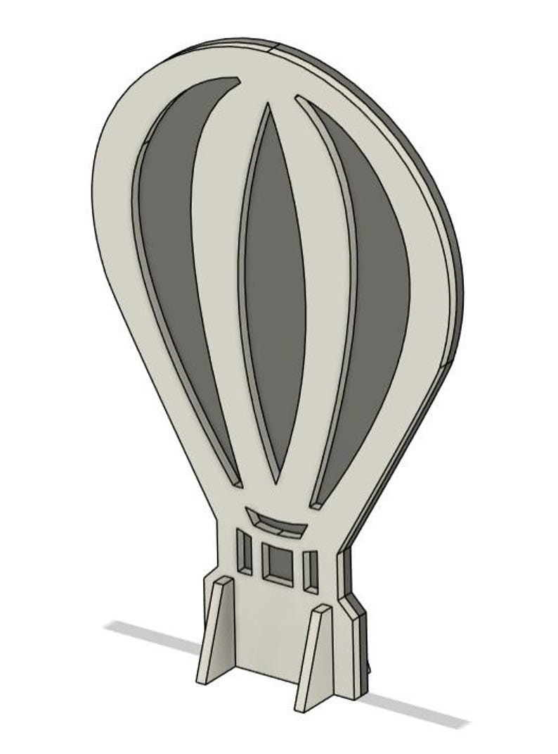Hot Air Balloon Standee Laser Cut File • Svg Dxf Ai Eps Digital ...