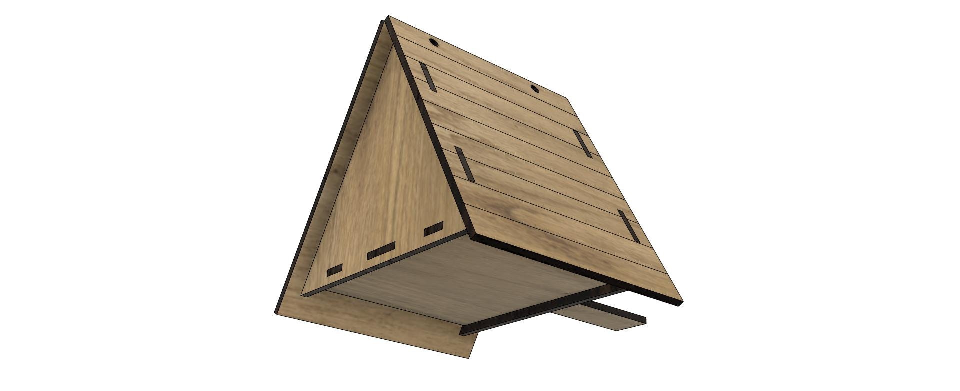 Triangular Bird House Triangular Bird House SVG Laser Cut File (digital Download) - Etsy