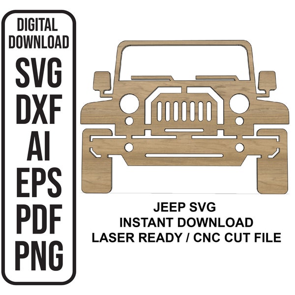 Jeep SVG Cut File Jeep DXf file Jeep Stencil Jeep lover gifts Jeep gifts for him Jeep gifts for women Laser Cut File, SVG ai dxf eps pdf png