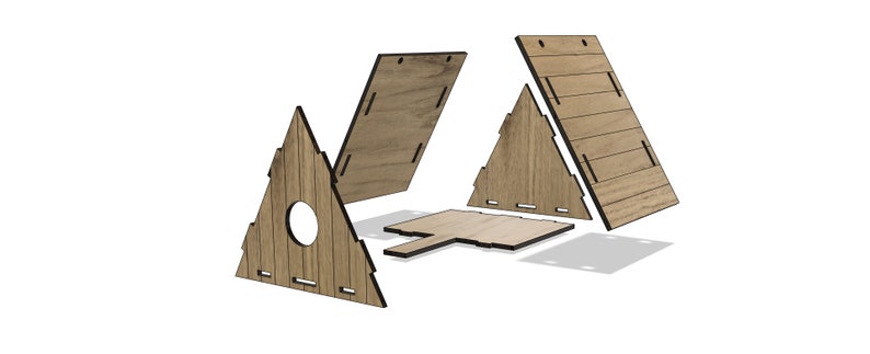 Triangular Bird House Triangular Bird House SVG Laser Cut File (digital Download) - Etsy