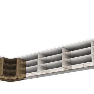 Conception modulaire de caisse enregistreuse CNC 19 pi x 8 pi, comptoir de bar, 4 composants, fichier de découpe laser téléchargement numérique SVG, ai, dxf, eps, pdf image 4