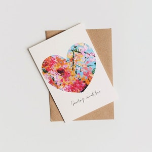 Envío de dulce amor Tarjeta de felicitación, Tarjeta en blanco, Tarjeta de amor, Tarjeta de aniversario, Tarjetas, Tarjeta del Día de la Madre de persona especial, Tarjeta del Día del Padre