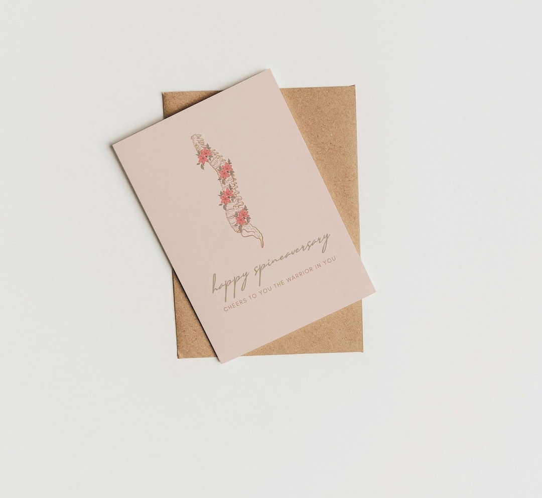 Spineaversary Card|spinal Surgery Recovery| Recovery Card| Get Well ...