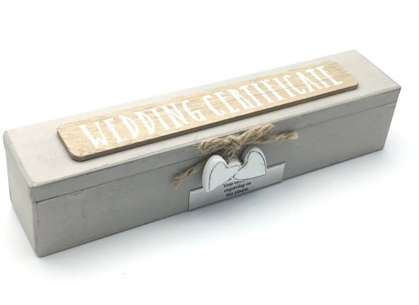 Personalised Wedding Certificate Holder Etsy UK