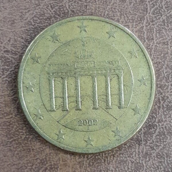 50 cents euro germany 2002