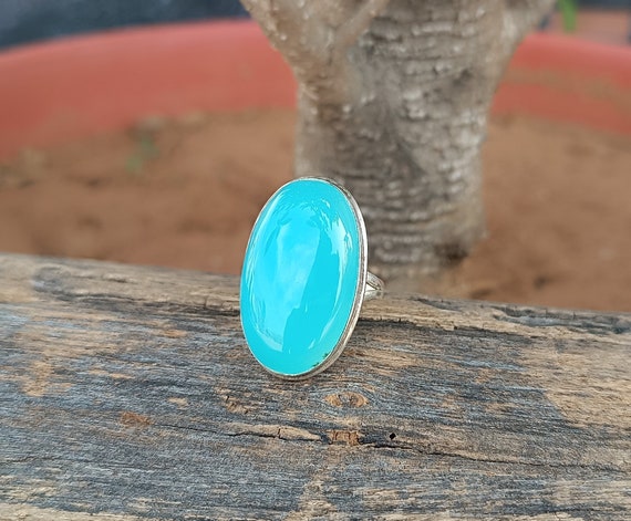 Sterling Silver Natural Turquoise and Chalcedony Necklace Sterling Silver Natural Turquoise and Chalcedony Necklace