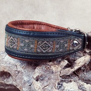 Collar de cuero, collar de galgo, collar de hebilla, collar de perro