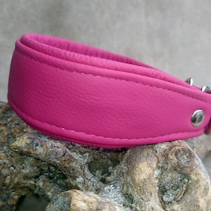 Leather collar, greyhound collar, buckle collar, dog collar, various widths