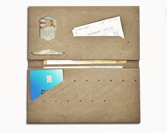 Wallet made of washable kraft paper - sustainable material - without glue - vegan leather / washable paper / wash paper