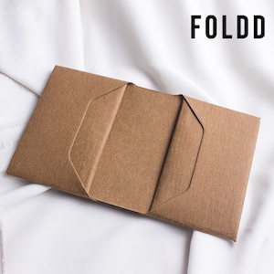 Borsa realizzata in carta kraft lavabile - materiale sostenibile - senza colla - pelle vegana/carta lavabile/carta da bucato